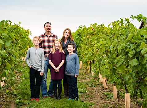 The Vineyards at Cornerfield Wine Co. in Bayfield, Ontario