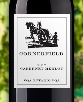 2017 Cabernet Merlot, Ontario VQA by Cornerfield Wine Co. Bayfield, Ontario